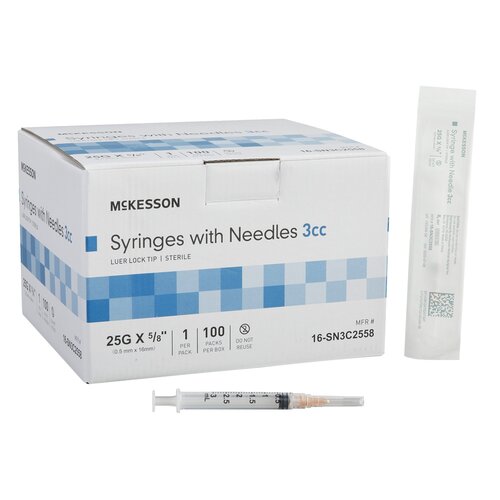 Sold Out! 25 Gauge x 5/8 inch needles (box of 100)