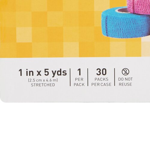 MON1032956EA - McKesson - McKesson Compression Bandage Elastic with Cohesive 1 Inch X 5 Yard Non Sterile