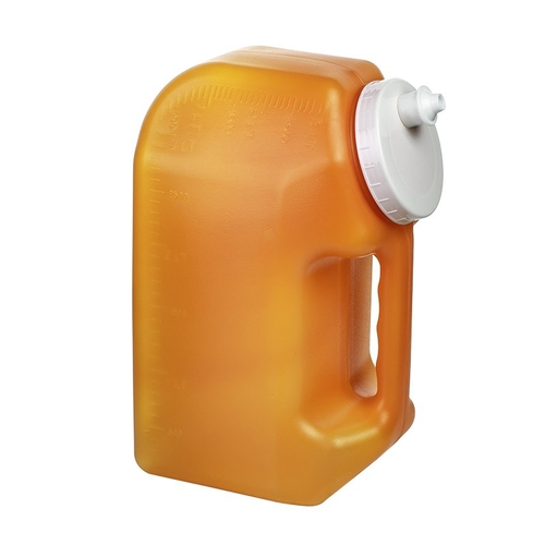 MON1035055CS - Simport Scientific - Simport Scientific 24 Hour Urine Specimen Collection Container Urisafe&reg; 4-1/2 X 6-1/4 X 9-5/8 Inch 3,000 mL (101 oz.) Screw Cap Unprinted NonSterile, 40/CS