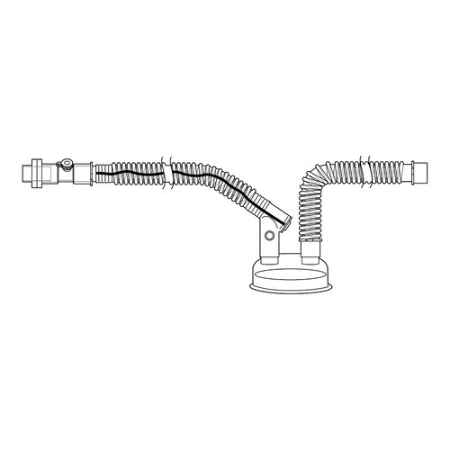 MON1037310EA - Respironics - Respironics Respironics Ventilator Circuit Corrugated Tube Adult Without Bag Single Patient Use Passive Circuit