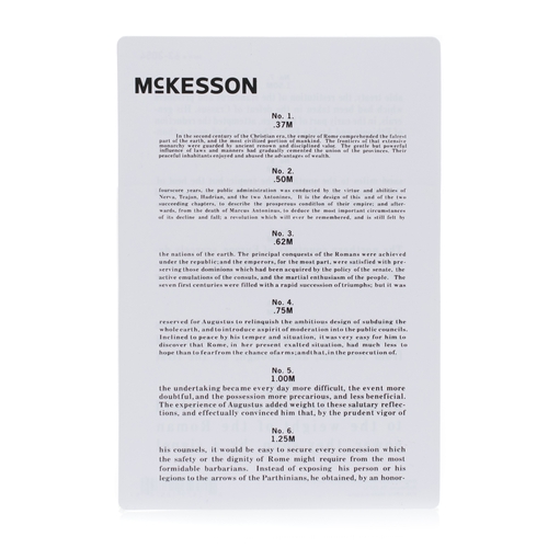 MON1038456EA - McKesson - McKesson Eye Chart 12" Measurement Jaeger Test, 1/EA