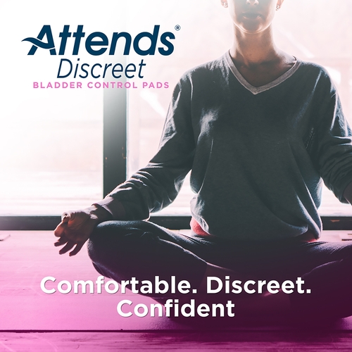 MON1039119CS - Attends - Attends Discreet&reg; Light Absorbency Bladder Control Pads, 9", 480/CS