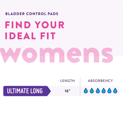 MON1041815CS - First Quality - First Quality Prevail&reg; Bladder Control Pads for Women - Overnight, 120/CS