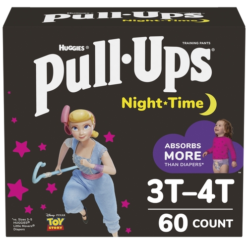 MON1047349PK - Kimberly Clark Professional - Toddler Training Pants Pull-Ups&reg; Night-Time&reg; Pull On 3T - 4T Disposable