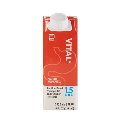 MON1048221EA - Abbott Nutrition - Abbott Nutrition Oral Supplement Vital&reg; 1.5 Cal Vanilla 8 oz. Recloseable Tetra Carton Ready to Use