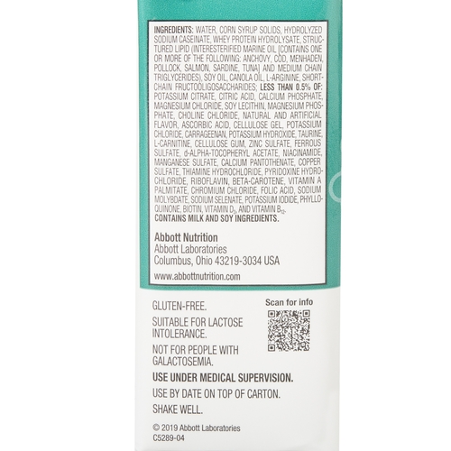 MON1048245EA - Abbott Nutrition - Abbott Nutrition Oral ProteinSupplement Pivot 1.5 Cal Unflavored 8 oz. Recloseable Tetra Carton Ready to Use