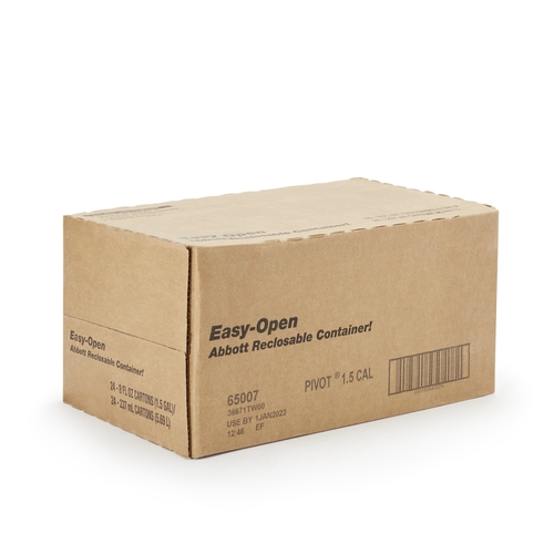 MON1048245EA - Abbott Nutrition - Abbott Nutrition Oral ProteinSupplement Pivot 1.5 Cal Unflavored 8 oz. Recloseable Tetra Carton Ready to Use