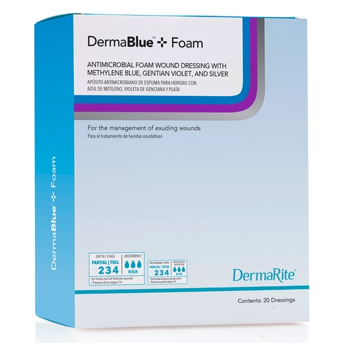 MON1053960BX - Keneric Healthcare - Foam Dressing with Silver RTD&reg; 8 x 16 x 1/4" Rectangle Sterile, 5/BX