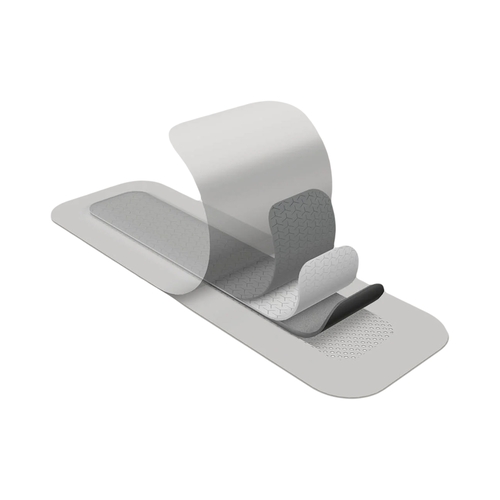 MON1058156CS - Molnlycke Healthcare - Molnlycke Healthcare Silver Foam Dressing Mepilex Border Post Op AG 4 x 6&quot; Rectangle Sterile, 70 EA/CS