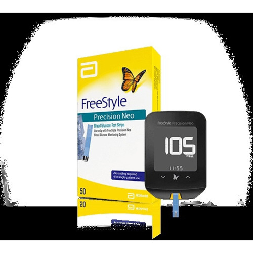 MON1059902CS - Abbott Nutrition - Blood Glucose Test Strips FreeStyle Lite 50 Strips per Box Tiny sample size only 0.3 &micro;L For FreeStyle Precision Neo Meter