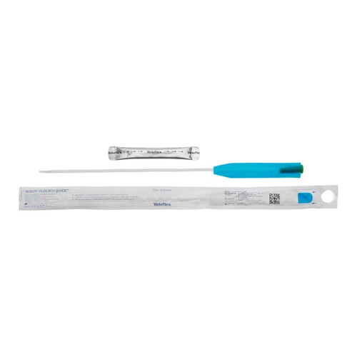 MON1061350BX - Teleflex Medical - Teleflex Medical Urethral Catheter FloCath&reg; QUICK&trade; Coude Tip Hydrophilic Coated PVC 16 Fr. 16 Inch