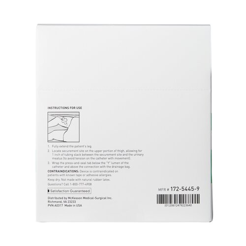 MON1063193CS - McKesson - McKesson Catheter Securement Device NonSterile, 2.5&quot; Tab, 400 EA/CS
