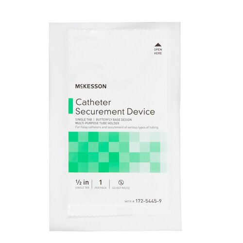 MON1063193CS - McKesson - McKesson Catheter Securement Device NonSterile, 2.5&quot; Tab, 400 EA/CS