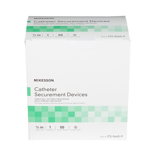 MON1063193CS - McKesson - McKesson Catheter Securement Device NonSterile, 2.5&quot; Tab, 400 EA/CS