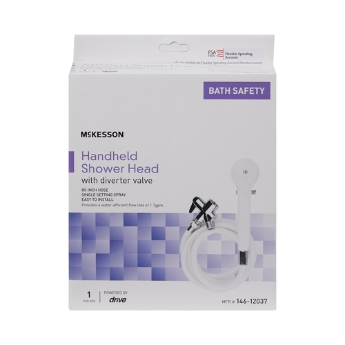 MON1065211CS - McKesson - McKesson Handheld Shower 80 Inch Hose, 12 EA/CS