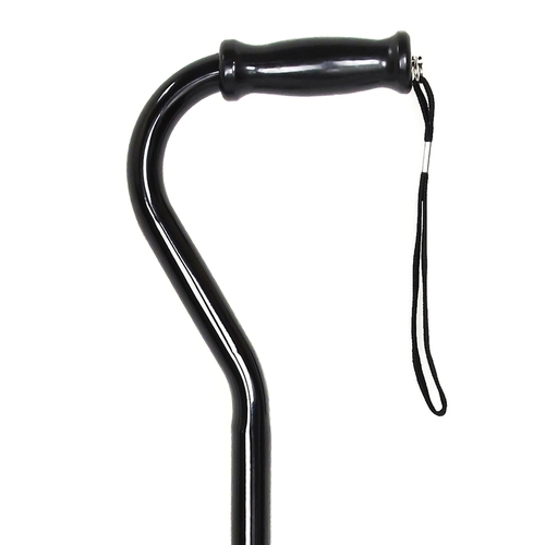 MON1065217CS - McKesson - McKesson Offset Cane Steel 29-3/4 to 37-3/4" Height Black, 6 EA/CS