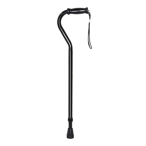 MON1065217CS - McKesson - McKesson Offset Cane Steel 29-3/4 to 37-3/4" Height Black, 6 EA/CS