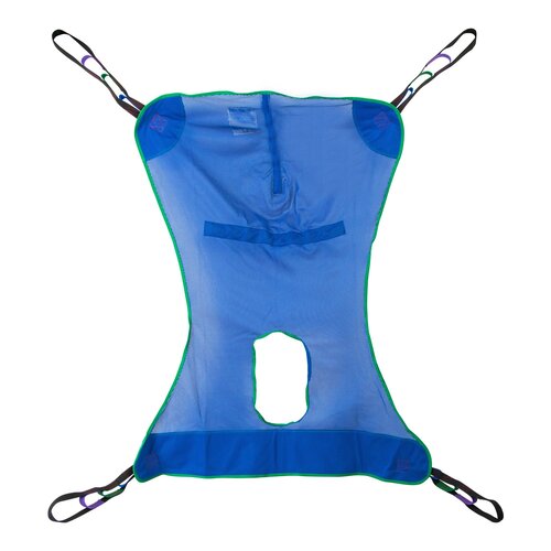MON1065248EA - Drive Medical - Drive Medical Full Body Commode Sling 4 or 6 Points Without Head Support Medium 600 lbs