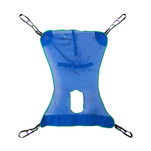 MON1065249EA - Drive Medical - Drive Medical Full Body Commode Sling 4 or 6 Points Without Head Support Large 600 lbs