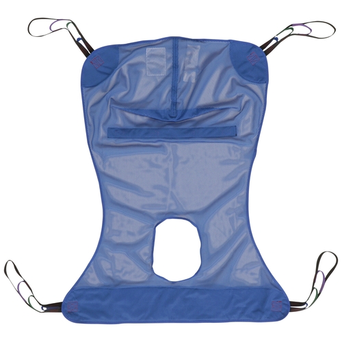 MON1065250CS - Drive Medical - Drive Medical Full Body Commode Sling 4 or 6 Points Without Head Support X-Large 600 lbs, 12 EA/CS