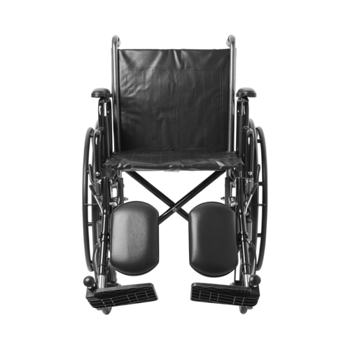 MON1065277EA - McKesson - Wheelchair Padded, Removable Arm Style Composite Wheel Black 18 Inch Seat Width 300 lbs. Weight Capacity