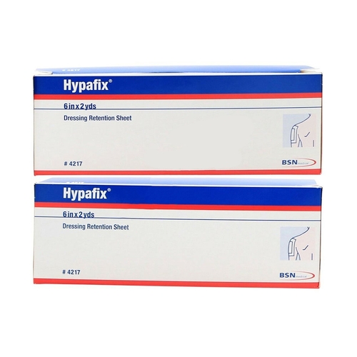 MON1065317CS - BSN Medical - Dressing Retention Tape with Liner Hypafix Nonwoven Polyester 6 Inch X 2 Yard White NonSterile