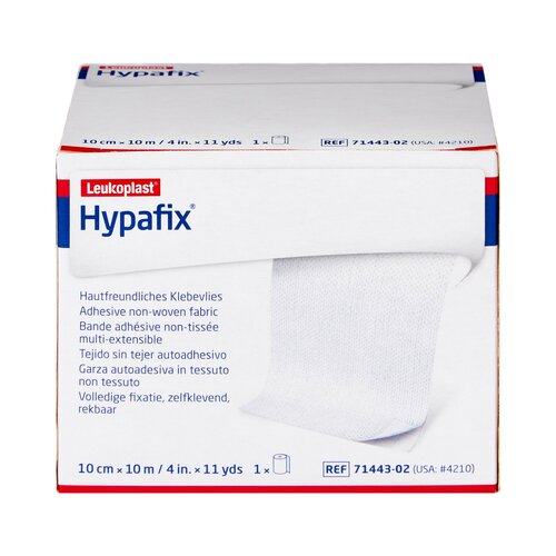 MON1065319CS - BSN Medical - BSN Medical Dressing Retention Tape Hypafix Skin Friendly Nonwoven 4&quot; x 10 Yard White NonSterile, 24 EA/CS