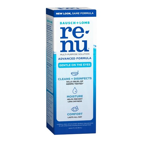 MON1065831EA - Valeant Pharmaceuticals - Contact Lens Solution Bausch + Lomb re'nu&reg; Advanced Formula 4 oz. Solution