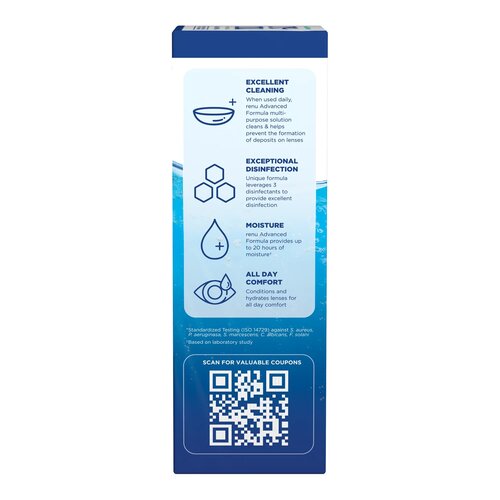 MON1065831EA - Valeant Pharmaceuticals - Contact Lens Solution Bausch + Lomb re'nu&reg; Advanced Formula 4 oz. Solution