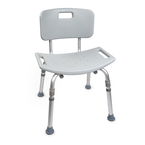 MON1073631CS - McKesson - Bath Bench McKesson Without Arms, Aluminum Frame, 300 lbs. Weight Capacity, 4 EA/CS