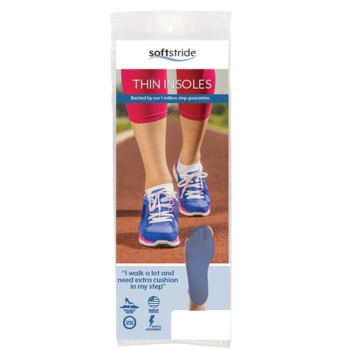 MON1079676EA - Brown Medical - Soft Stride&reg; Thin Insoles, Size B, Mens (6-8), Womens (7-9)