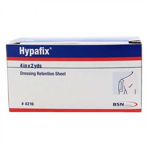 MON1080855CS - BSN Medical - BSN Medical Dressing Retention Tape Hypafix Skin Friendly Nonwoven 4&quot; x 2 Yard White NonSterile, 12 EA/CS