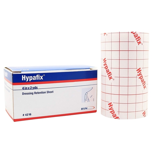 MON1080855CS - BSN Medical - BSN Medical Dressing Retention Tape Hypafix Skin Friendly Nonwoven 4&quot; x 2 Yard White NonSterile, 12 EA/CS