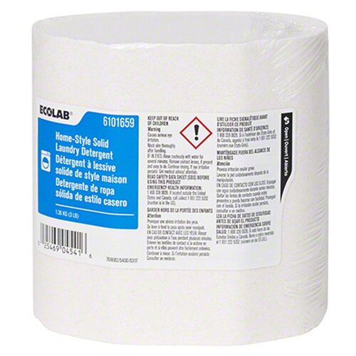 MON1081104CS - Ecolab - Laundry Detergent Ecolab Home-Style 3 lb. Dispenser Refill Pack Solid Scented, 4 EA/CS