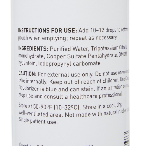 MON1081292CS - McKesson - McKesson Ostomy Appliance Deodorant 8 oz., Squeeze Bottle, Unscented, 6/CS