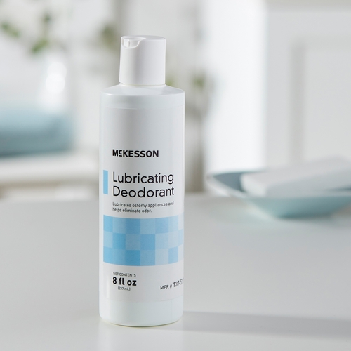 MON1081293CS - McKesson - McKesson Lubricating Ostomy Appliance Deodorant, 8 oz., Squeeze Bottle, Unscented, 6/CS