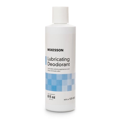 MON1081293CS - McKesson - McKesson Lubricating Ostomy Appliance Deodorant, 8 oz., Squeeze Bottle, Unscented, 6/CS