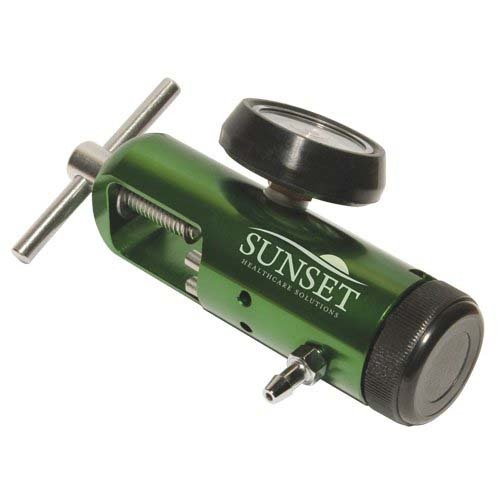 MON1082832EA - Sunset Healthcare - Sunset Healthcare Sunset Oxygen Regulator Click Style 0 - 4 LPM Barb Outlet CGA-870