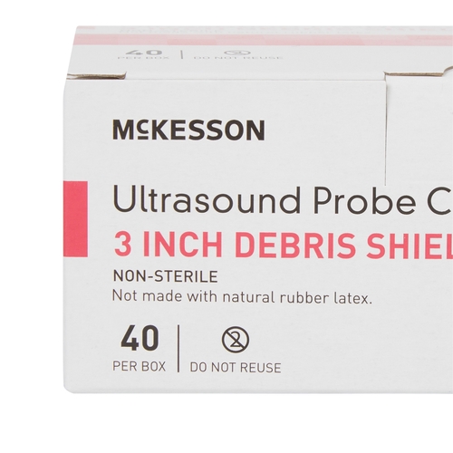 MON1087154CS - McKesson - McKesson Ultrasound Probe Cover with Debris Shield 1 X 8 Inch Polyurethane NonSterile For use with Ultrasound Endocavity Probe, 800/CS