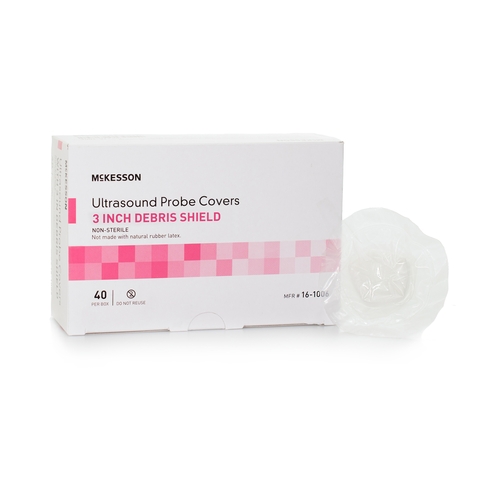 MON1087154CS - McKesson - McKesson Ultrasound Probe Cover with Debris Shield 1 X 8 Inch Polyurethane NonSterile For use with Ultrasound Endocavity Probe, 800/CS