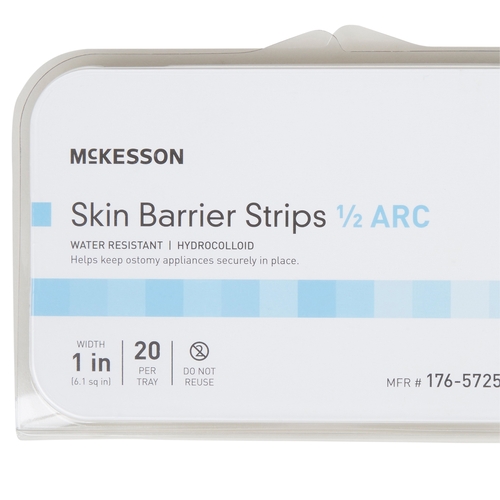 MON1088817CS - McKesson - McKesson Skin Barrier Strip Adhesive Universal Size Flange Universal Hydrocolloid Shape-to-Fit 1" W, 20/TR, 14TR/CS