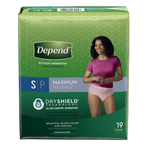 Depend FIT-FLEx Female Adult Absorbent Underwear Pull On with Tear Away  Seams Small Disposable Heavy Absorbency, 38 EA/CS - Kimberly Clark  Professional 47915 CS - Betty Mills