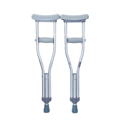 MON1093022CS - McKesson - McKesson Underarm Crutches Aluminum Frame, Child, 175 lbs. Weight Capacity, Push Button Adjustment, 10/CS
