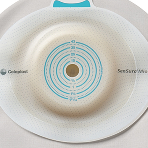 MON1094140BX - Coloplast - SenSura&reg; Mio Convex 1-Piece Drainable with soft outlet, 630mL, 10/BX