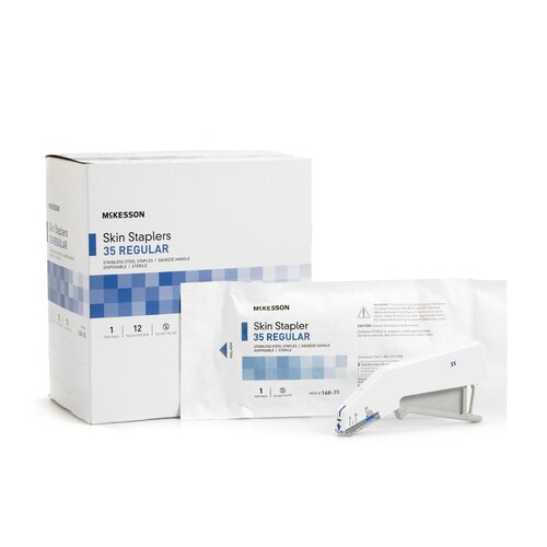 McKesson Wound Stapler Squeeze Handle Stainless Steel