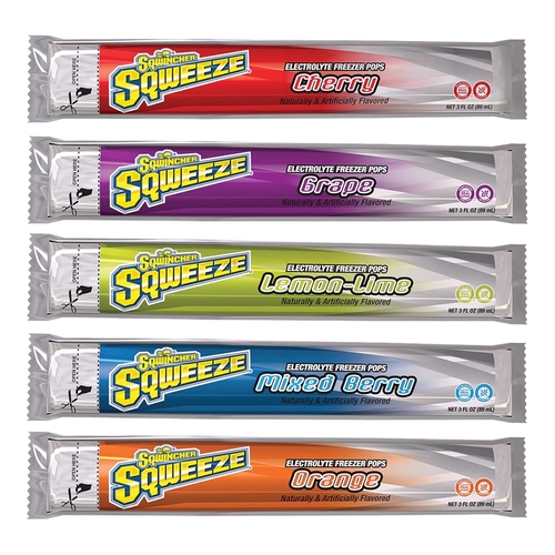 MON1095201CS - Kent Precision Foods - Kent Precision Foods Electrolyte Replenishment Freeze Pop SqwincherSqueeze Assorted Flavors 3 oz., 150 EA/CS