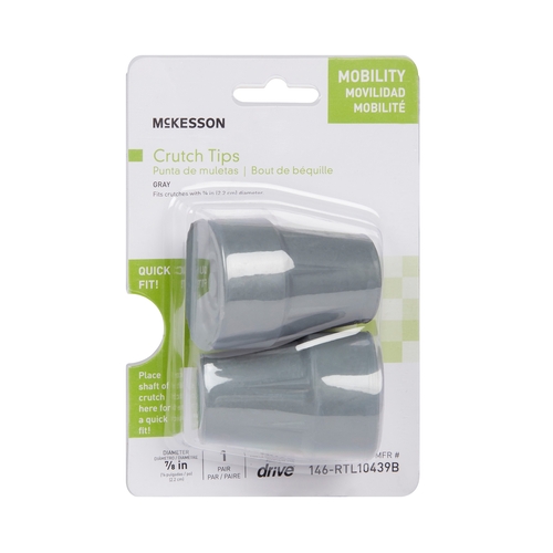 MON1095259CS - McKesson - McKesson Crutch Tips, 1PR/BX, 10BX/CS