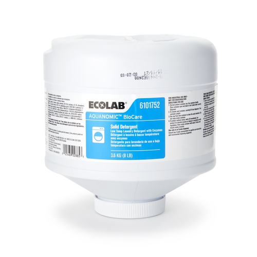 MON1095279CS - Ecolab - Aquanomic Biocare Solid Detergent, 8 lb., 4/CS