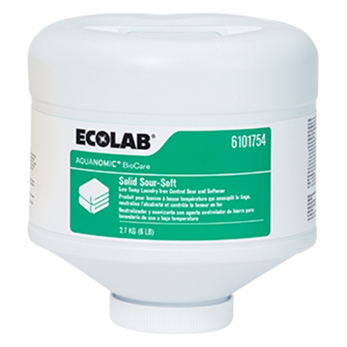 MON1095281CS - Ecolab - Aquanomic Biocare Solid Sour-Soft, 1200ml, 2/CS