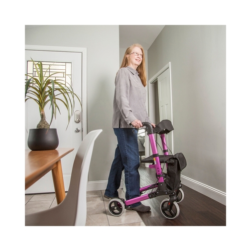 MON1095351EA - Mabis Healthcare - Rollator HealthSmart&reg; Gateway Black Folding, Lightweight Aluminum